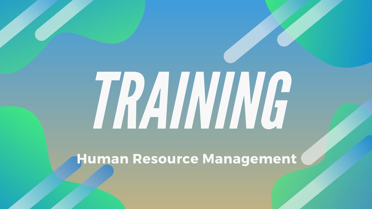 Training in Human Resource Management